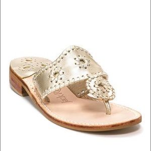 Gold/champagne Jack Rogers sandals